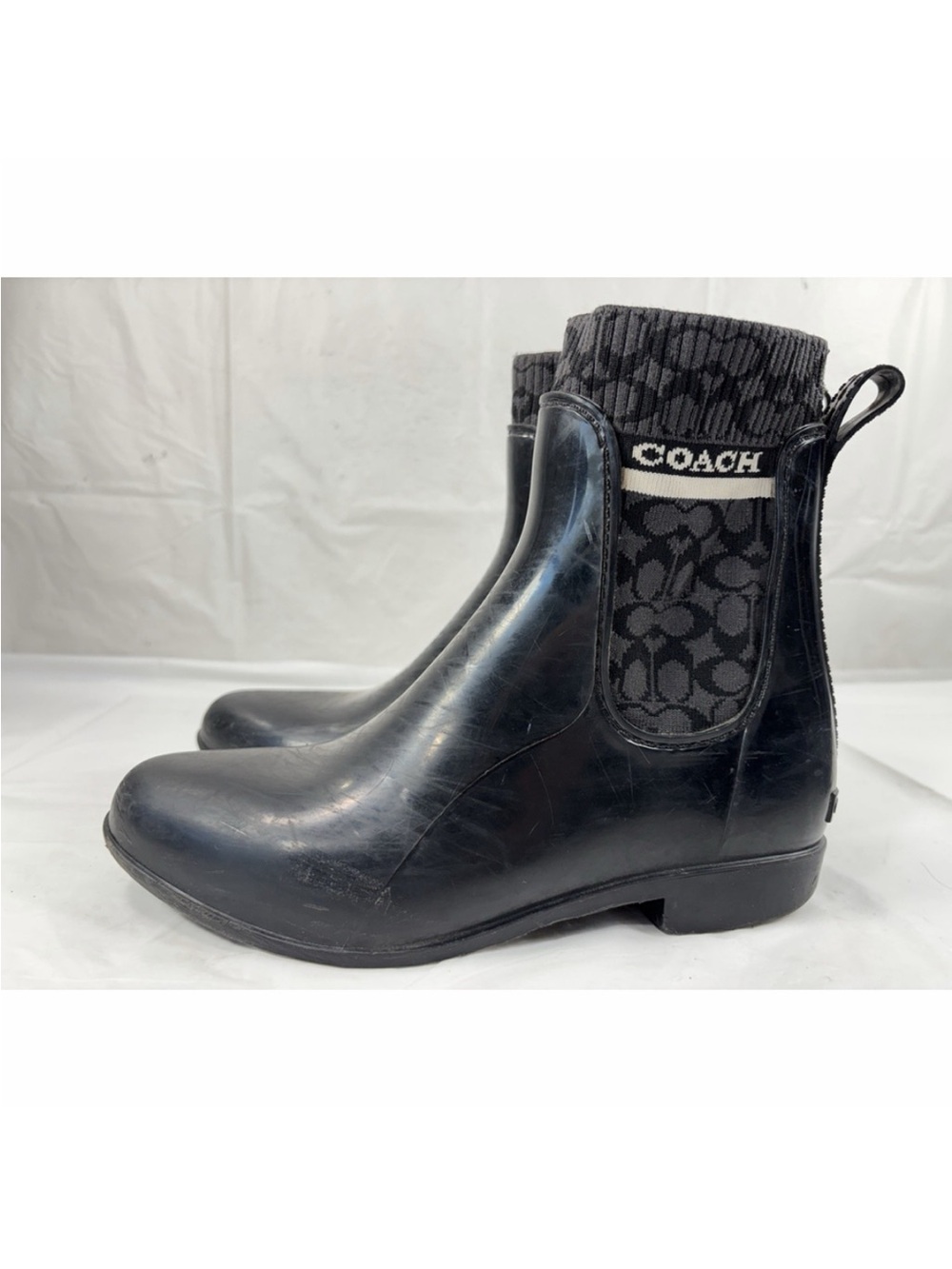 COACH Women's Rivington Rain Boots Chelsea - Picture 16 of 17